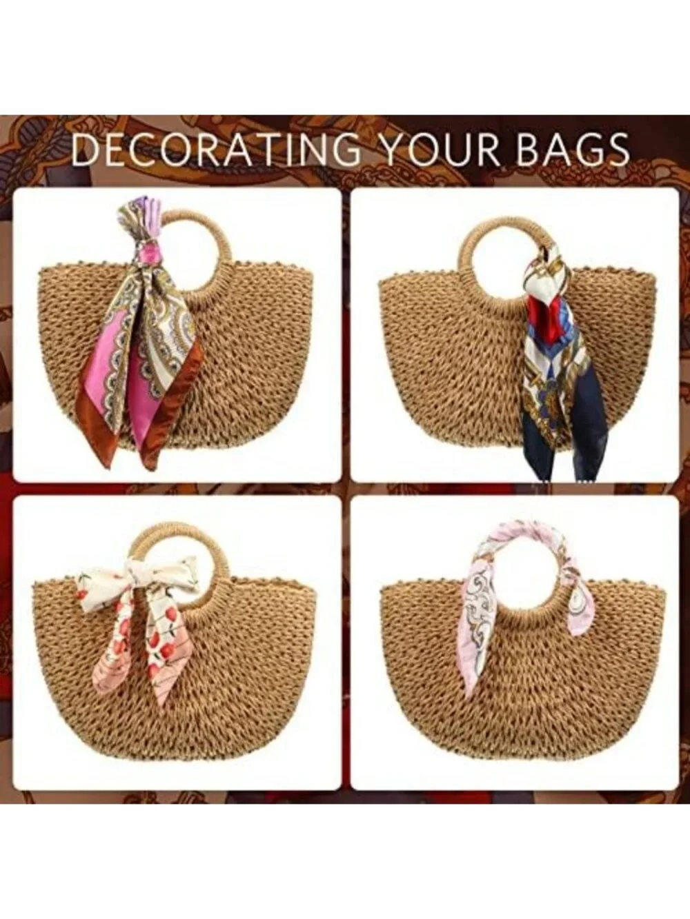 40-Piece Women's Silk Scarf Set - Stylish, Versatile Accessories for Any Outfit